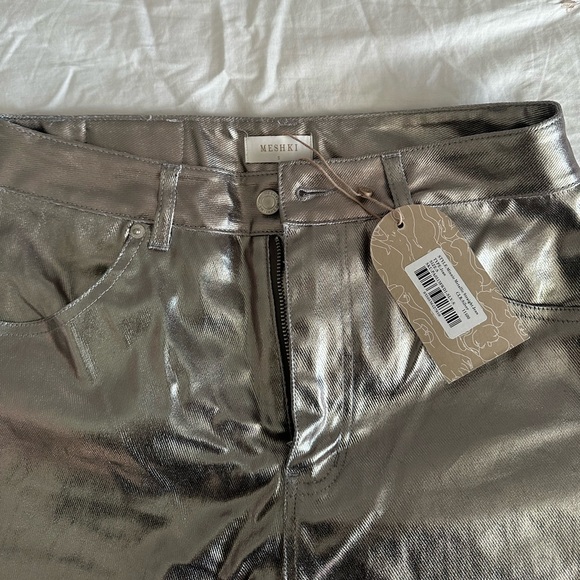 Meshki Metallic Silver Pant - Picture 3 of 3